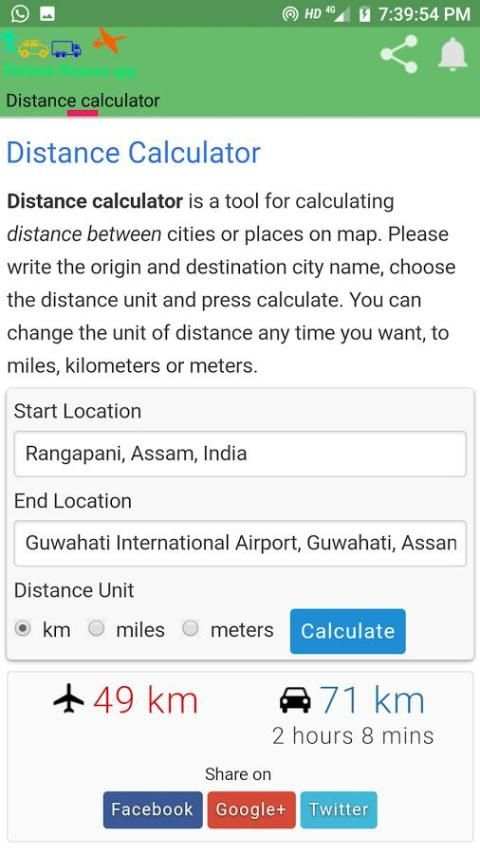 Distance Calculator screenshot 3