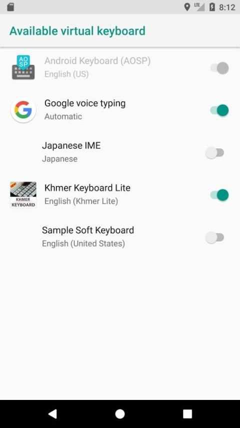 Khmer Keyboard Lite 2 تصوير الشاشة