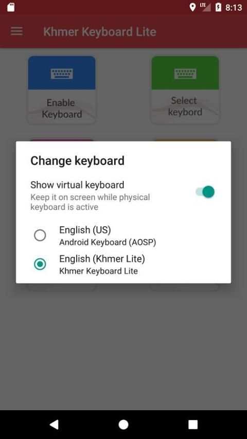 Khmer Keyboard Lite 3 تصوير الشاشة