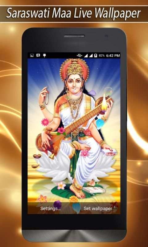 Saraswati Maa Live Wallpaper screenshot 3