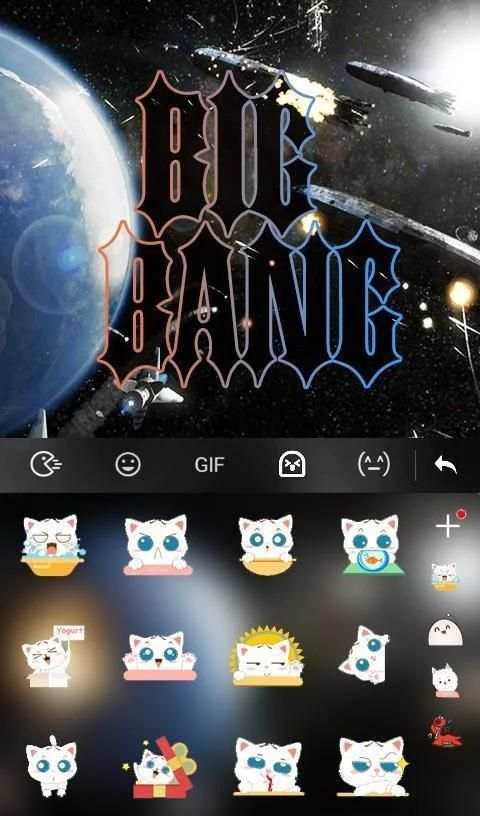 Big Bang FREE Keyboard Theme screenshot 3