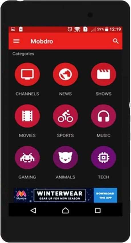 Mobdro TV Live screenshot 1