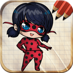 ikon Easy Draw Ladybug and Cat Noir