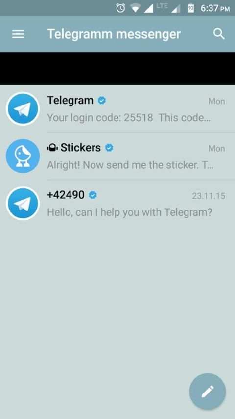 Tellegramm Messenger screenshot 2