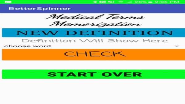 Medical Terms Flash Cards 1 تصوير الشاشة