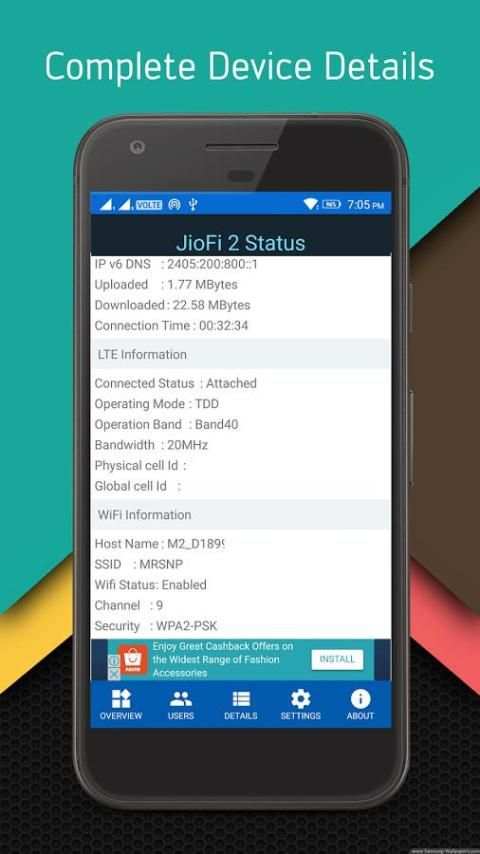 JioFi 2 Status स्क्रीनशॉट 6