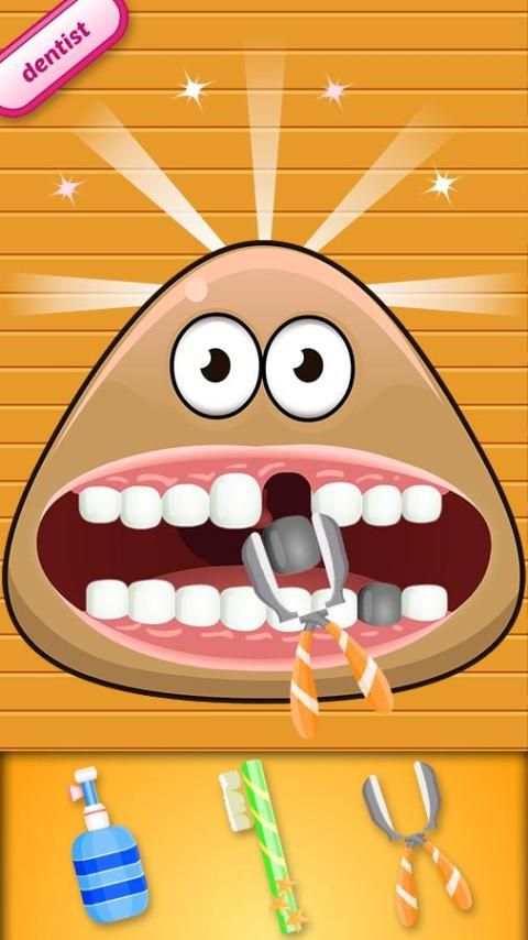 Dentist Pou - Girl Games screenshot 1