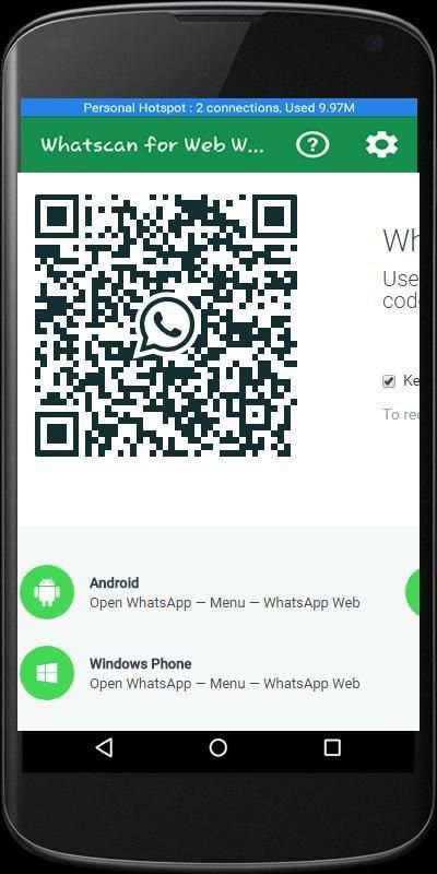 WhatScan For Web Whatsapp 6 تصوير الشاشة