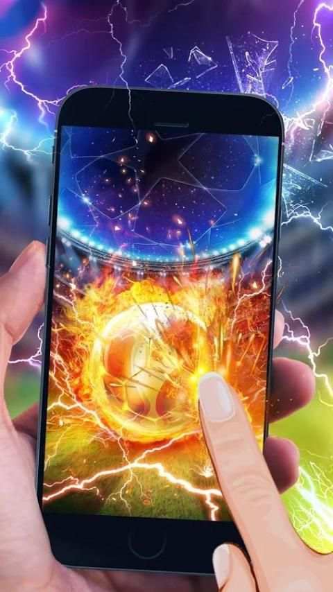 Api Emas Sepak bola Wallpaper Hidup screenshot 1