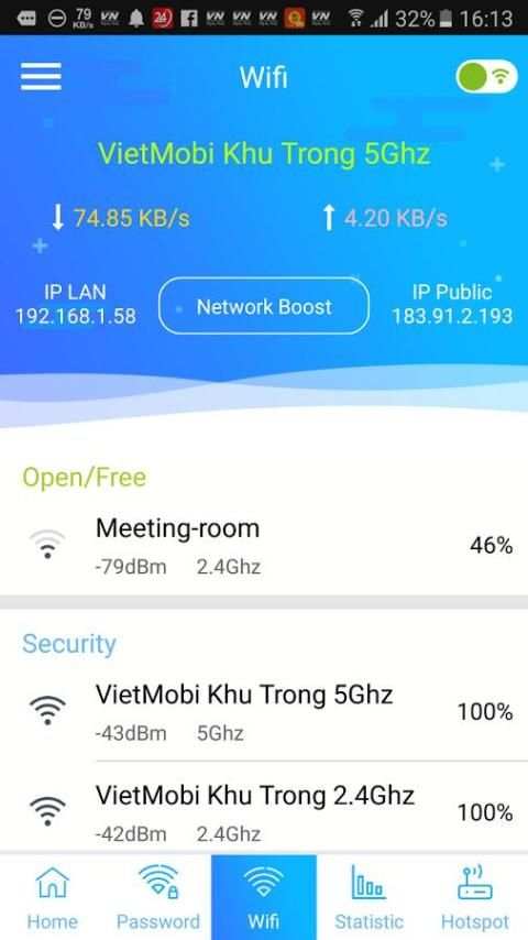 Wifi Password - Speed Test & WiFi hotspot screenshot 2