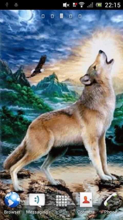 Wolf live wallpaper screenshot 1