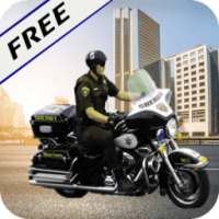 Riding Police Motorcycle