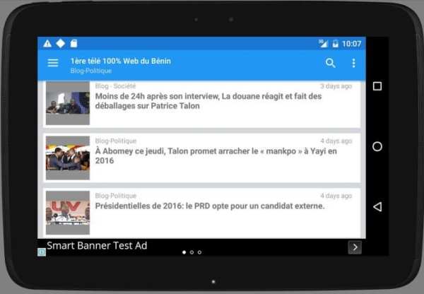 Benin Web Tv 4 تصوير الشاشة