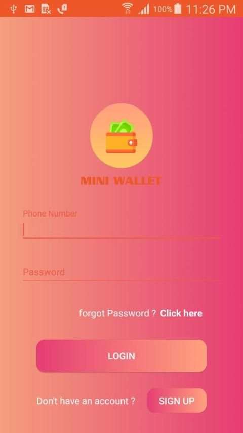 Mini Wallet स्क्रीनशॉट 2