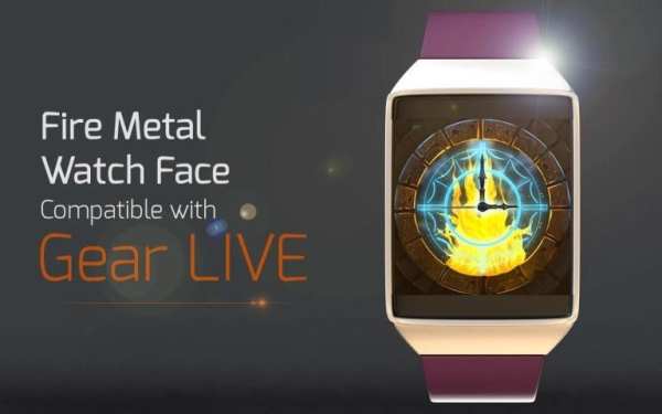 Fire Metal Watch Face скриншот 4