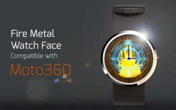 Fire Metal Watch Face скриншот 6