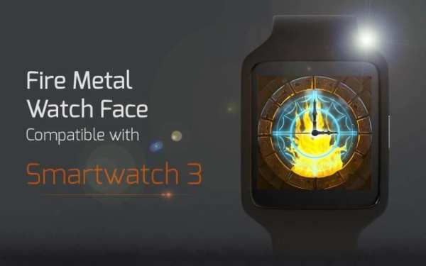 Fire Metal Watch Face скриншот 1