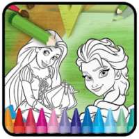 Princess Rapunzel ColoringBook