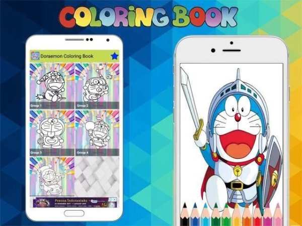 New Coloring Game for Kids: Doraemon скриншот 1