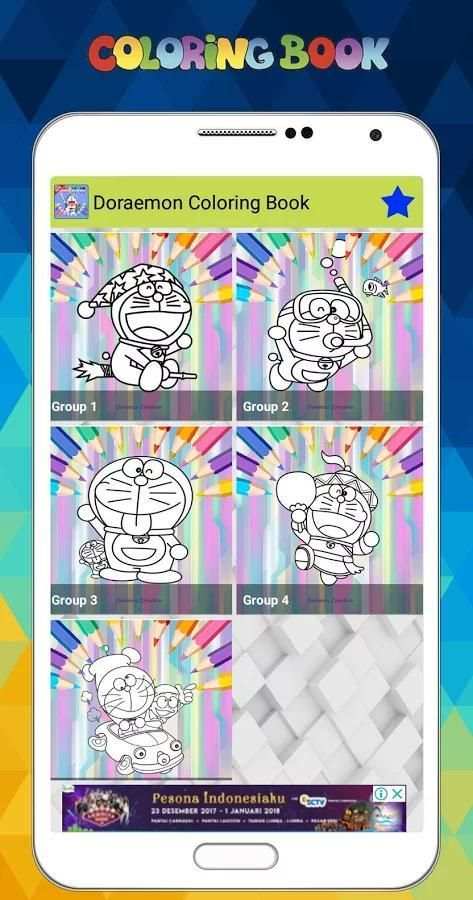 New Coloring Game for Kids: Doraemon скриншот 4