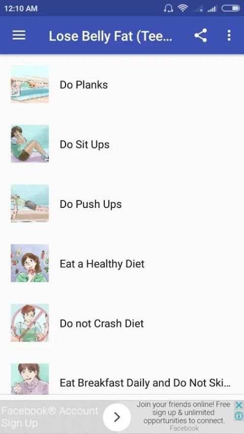 Lose Belly Fat (Teen Girls) 4 تصوير الشاشة