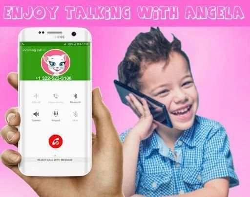Call From Angela - My Talking Angela and tom 3 تصوير الشاشة