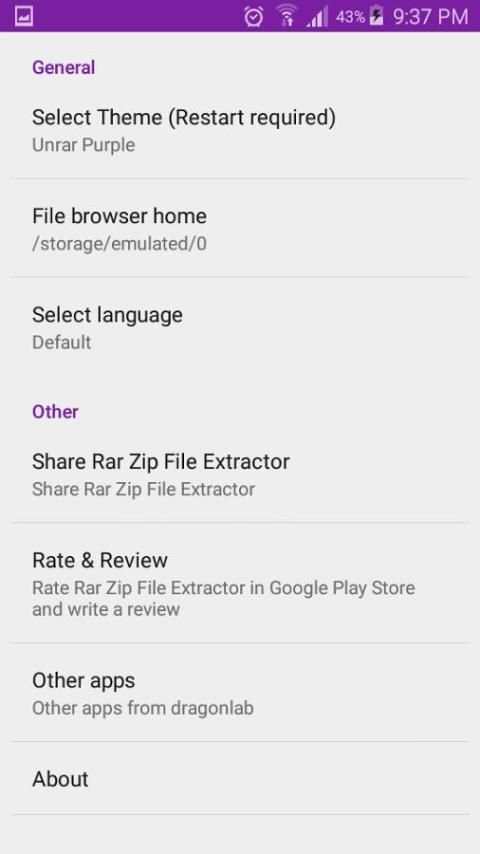 Rar Zip File Extractor скриншот 1