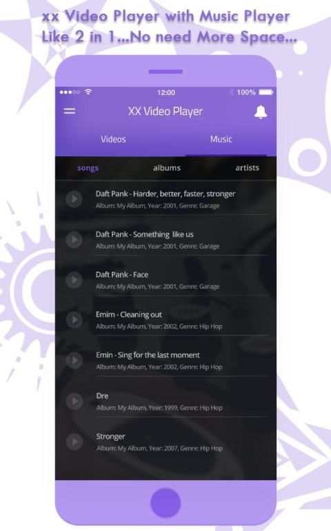 XX Video Player 1 تصوير الشاشة