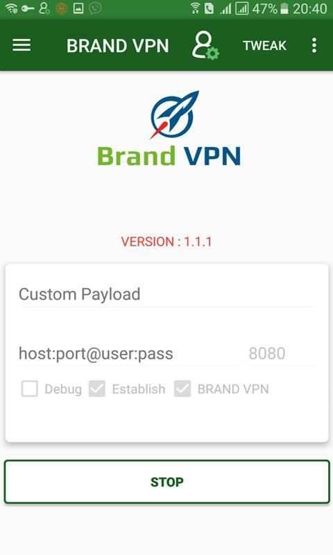 Brand VPN screenshot 2