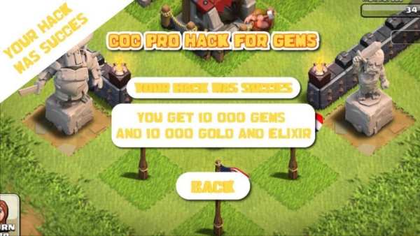 Coc Pro Hack For Gems and gold 2018 screenshot 1