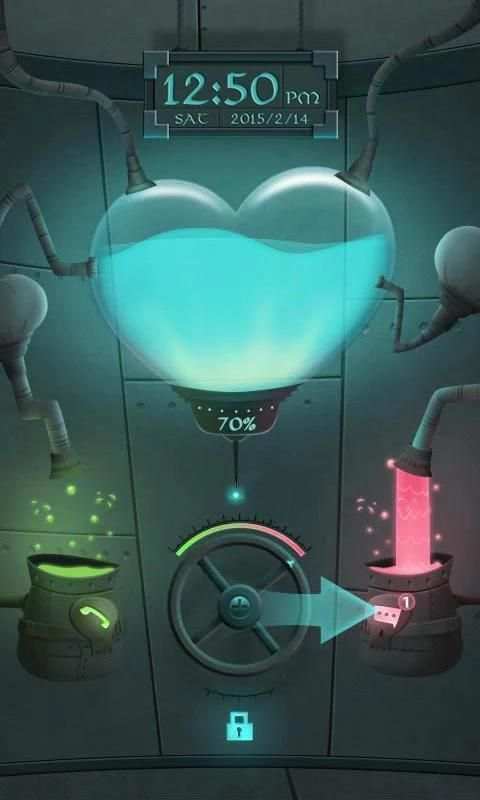 Love Lab GO Locker Theme скриншот 2