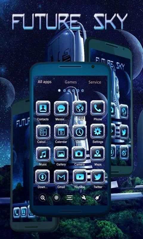 Future Sky GO Launcher screenshot 4