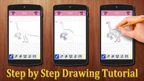 How to Draw Dinosaurs - easy скриншот 3