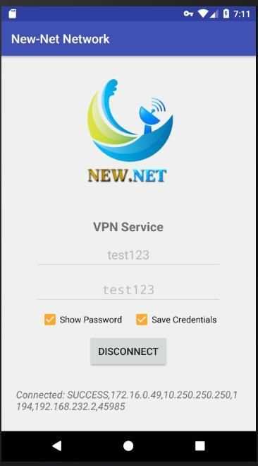 New-Net Network VPN screenshot 1