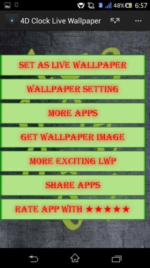 4D Clock Live Wallpaper 6 تصوير الشاشة