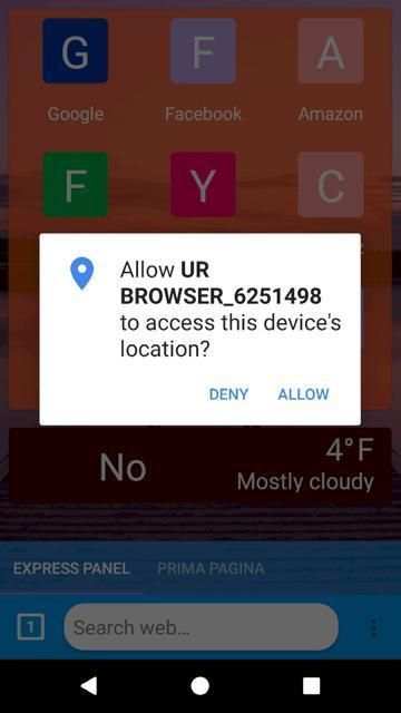 UR Browser screenshot 2