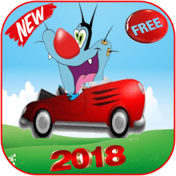 oggy car run आइकन