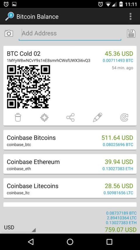 bitcoin balance screenshot
