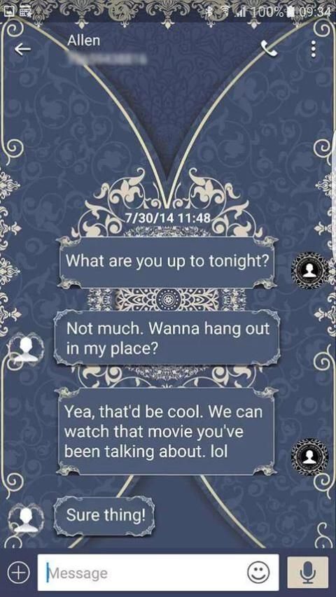 European style Next SMS Skin screenshot 1