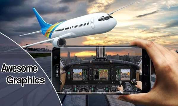 Pilot Airplane Driving Simulator 4 تصوير الشاشة