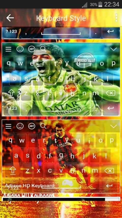 Keyboard For Fc Barcelona скриншот 6