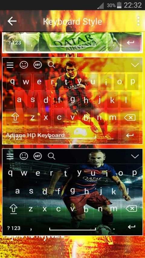 Keyboard For Fc Barcelona скриншот 5