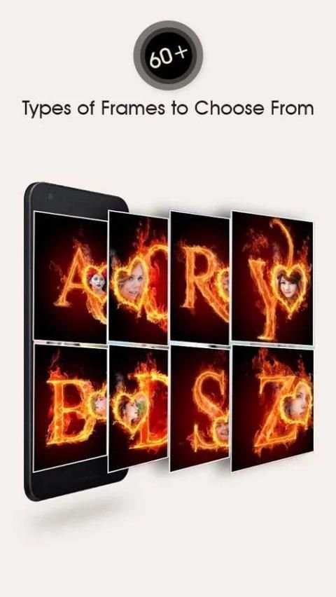 Fire Text Photo Frame скриншот 5