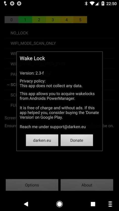Wake Lock - PowerManager скриншот 1