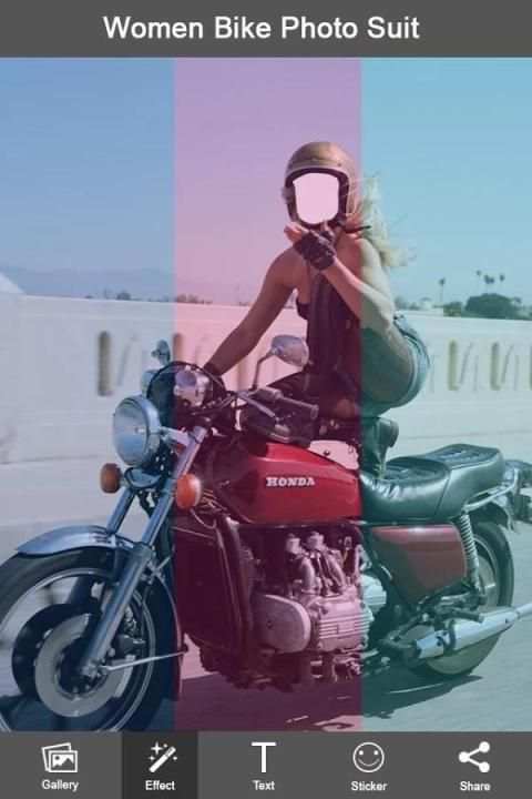 Women Action Bike Photo Suit screenshot 4