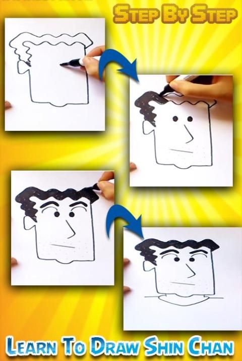 Shin chan with buri buri coloring page for kids
