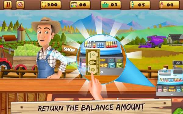 Fruit & Vegetable Market Shopping Cashier Game screenshot 2