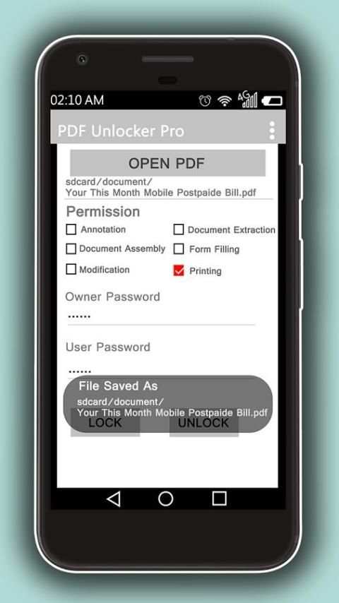 PDF Password Unlocker - Lock/Unlock PDF скриншот 4