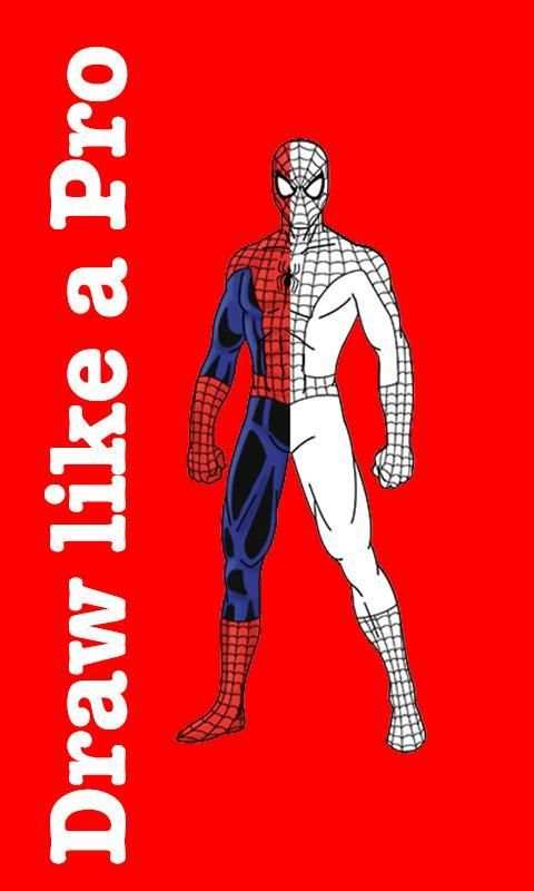 How To Draw Spider-Man ( Full Body ) 1 تصوير الشاشة