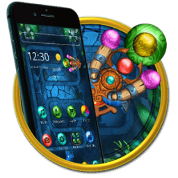 Bubbly Colorballs Theme أيقونة